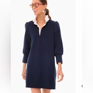 Tuckenuck Pomander Place Charlotte Terry Dress, Navy